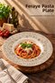 Feraye Single Porcelain Deep Pasta Plate, Risotto and Salad Serving Plate, 27 Cm.