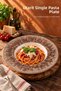 Utarit Single Porcelain Pasta Plate, Risotto and Salad Serving Plate, 27 Cm.