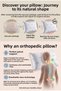 Orthopedic Pillow with Visco Technology and Memory Foam Padding (50 x 70 cm) - 3