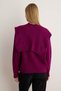 Purple Soft Textured Wide Fit Shawl Knitwear Sweater Twoaw26Kz00166 - 2