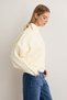 Beige Zipper Detailed High Collar Premium Quality Knitwear Sweater Twoaw27Kz00377 - 4