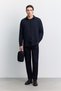 Men's Navy Blue Classic Collar Moisture-Wicking UV Protective Long-Sleeve Regular-Fit Shirt A62Y2 - 7