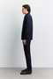 Men's Navy Blue Classic Collar Moisture-Wicking UV Protective Long-Sleeve Regular-Fit Shirt A62Y2 - 4