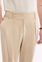 Men's Beige High Waist Cotton Blend Breathable Carrot Fit Pants A61Y3062 - 5