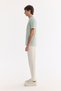 Men's Mint Green Bicycle Printed Viscose Blended Bi-Stretch Interlock Regular Fit T-Shirt A61Y1052 - 3