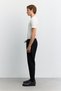 Men's Black Elastic Waist Lace-Up Interlock Jogger with Side Zipper Pockets B003404 - 4