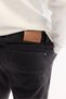 Men's Black Classic Waist Cotton Distressed Washed Madrid Comfort Slim Fit Jean Pants A52Y3518 - 7