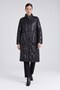 Black Puffer Coat with Pocket Detail