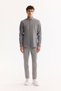 Men's Gray Button-Down Collar Bi-Stretch Easy-Iron Striped Slim Fit Shirt A52Y2098 - 6