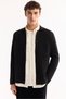 Men's Black Polo Neck Buttoned Wool Blend Regular Fit Cardigan A52Y5148 - 2
