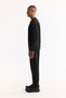Men's Black Crew Neck Cotton Bi-Stretch Printed Regular Fit Sweatshirt A52Y1247 - 3