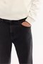 Men's Black Classic Waist Cotton Distressed Washed Madrid Comfort Slim Fit Jean Pants A52Y3518 - 6