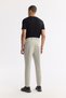 Men's Stone Waist Elastic Bi-Stretch Technical Fabric Slim Fit Trousers A51Y3077 - 4