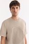Men's Mink Crew Neck Printed Bi-Stretch Interlock Regular Fit T-Shirt A61Y1056 - 2