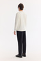 Men's Ecru Crew Neck Cotton Easy-Iron Regular Fit Sweatshirt A61Y1222 - 4