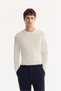 Men's Navy Blue Side Elastic Bi-Stretch Lightly Striped Slim Fit Trousers A52Y3204 - 6