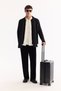 Men's Black Polo Neck Buttoned Wool Blend Regular Fit Cardigan A52Y5148 - 7