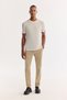 Men's Ecru Crew Neck Soft Touch Bi-Stretch Printed Regular Fit T-Shirt A52Y1022 - 6