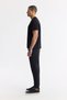 Men's Black Crew Neck Printed Bi-Stretch Interlock Regular Fit T-Shirt A51Y1029 - 3