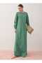 Basic Hijab Dress with Pocket Detail - Khaki - - 5