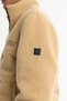 Men's Beige Stand Collar Water Repellent Windproof Fiber Puffer Plush Comfort Fit Coat A42Y6017 - 4