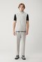 Men's Stone High Collar Hooded Zippered Water Repellent Bi-Stretch Comfort Fit Vest A41Y6535 - 8