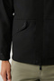 Men's Black Hooded Collar Raglan Sleeve Water Repellent Seasonal Comfort Fit Coat A41Y6036 - 7