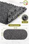 Suction-Cup Bathroom Shower and Tub Non-Slip Mat - 34 x 68 cm - Gray M-130 - 2