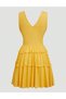 Rochie scurta, Galben - 2