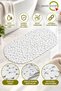 Bathroom Shower and Bathtub Non-Slip Mat with Suction Cups, 34x68 cm, White, M-130 - 4