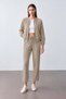 Women's Zippered Jacket Pants Bottom-Top Mink Set