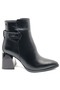Sazreen Genuine Leather Orthopedic Heeled Women's Boots Black - 2