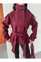 MOCK NECK CASHMERE METLON COAT - 4