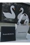 Gift for Lover Steel Double Swan Necklace Gift Set with Black and White Stones for Women with Gift Box and Bag - 5