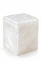 Lal Pamukluk Square-Shaped Countertop Resin Product with a Natural Textured Finish, White