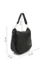 Women's Black Hand and Shoulder Bag - 4