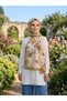Dolce Vita Patterned Cotton Soft Shawl, Flora Collection.