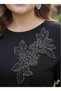 Women's Elegant Floral Embroidered Soft Classic Plus Size Blouse - 3