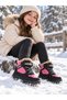 Snow Boots with Fur-Lined Design and Non-Slip Soles - 3