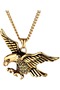 Steel Eagle Necklace Flying American Eagle Hip Hop Pendant Stainless Jewelry Accessory Unisex - 7