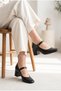 Women's Blunt Toe Mary Jane Shoes Thick Block Heels Buckle Strap Comfortable Stylish Office and Casual Shoes