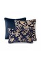 "Amore" Patterned Throw Pillow Cover Set - Navy Blue