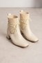 Emma Thick Heeled Knitwear Tied Boots - 2