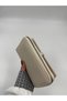 Women's Beige Phone-Compartment Faux Leather Wallet - 6