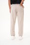 Beige Men's Cotton Linen Blend Comfortable Fit Pants - 4