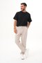 Beige Men's Cotton Linen Blend Comfortable Fit Pants - 7