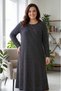 Plus Size Women's Pigment Printed Combed Cotton Dress