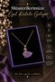 Gold Color Zircon Pink Swan Stainless Steel Necklace