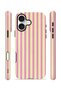 iPhone 16 Vorian MagSafe Double-Layered Case, Pink Lemon Pinstripe - 2