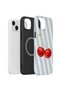 iPhone 14 Plus Vorian MagSafe Double-Layered Case, Cherry Blue Stripe - 3